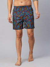 Men's Multicolor, 100% Cotton, Printed, Regular Fit, Inner Elastic, Mid-Rise, Boxers- Pack of 2